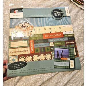 NIP Perfect Pages Outdoors 12x12 Scrapbooking Page Kit - New, sealed.